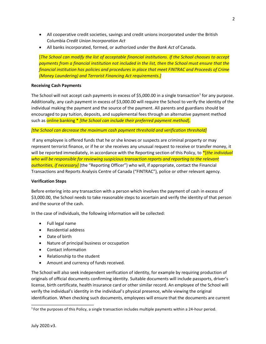 Cash Payment Policy 2020 (1)